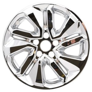 Coast to Coast Wheel Skin, Impostor ®, 17 Inch, 5 Split Spokes, Snap-On, Plated, Chrome, ABS Plastic, Set of 4 – IWCIMP455X