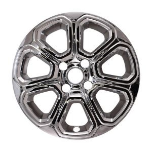 Coast to Coast Wheel Skin, Impostor ®, 16 Inch, 7 Spokes, Snap-On, Plated, Chrome, ABS Plastic, Set of 4, Fits Over and Into OEM Wheel – IWCIMP456X