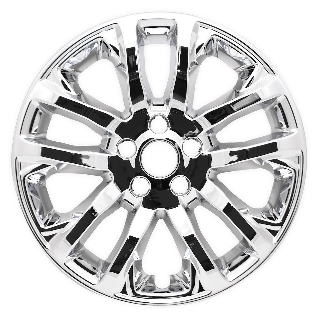 Coast to Coast Wheel Skin, Impostor ®, 17 Inch, 5 Double Spokes, Snap-On, Plated, Chrome, ABS Plastic, Set of 4 – IMP457X