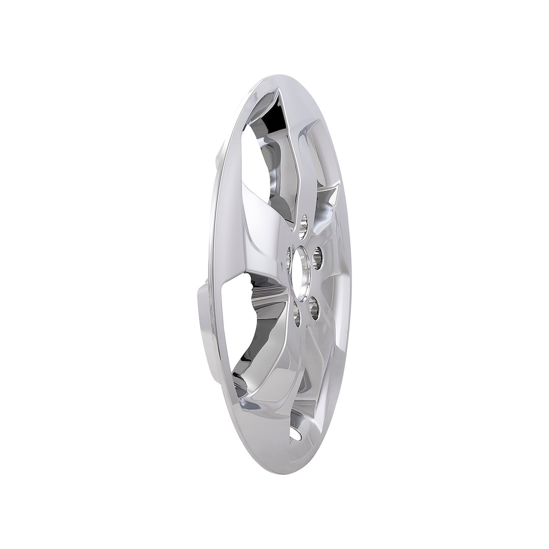 Coast to Coast Wheel Skin, Impostor ®, 17 Inch, 5 Directional Single Spokes, Snap-On, Plated, Chrome, ABS Plastic, Set of 4 – IMP458X