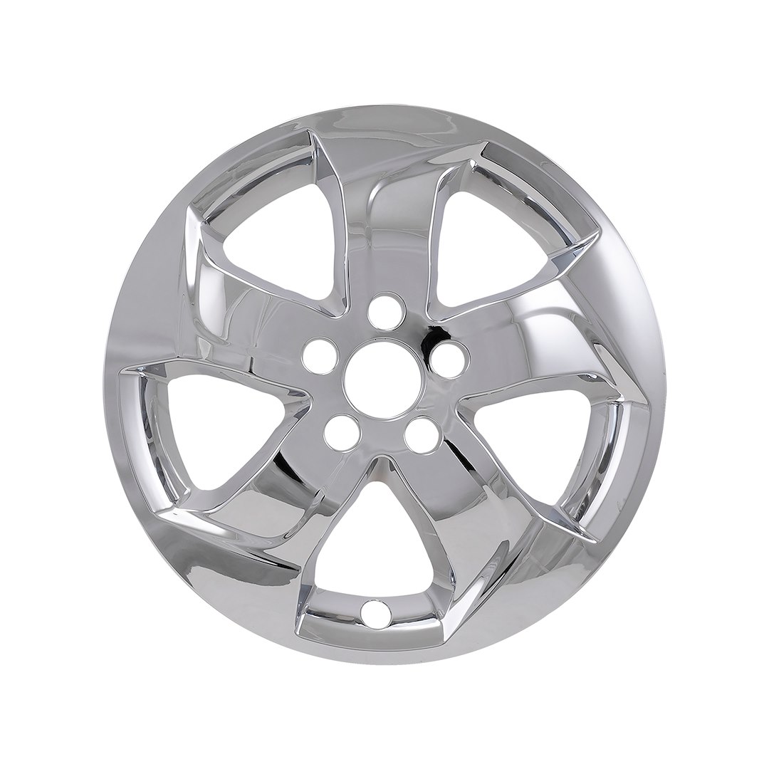 Coast to Coast Wheel Skin, Impostor ®, 17 Inch, 5 Directional Single Spokes, Snap-On, Plated, Chrome, ABS Plastic, Set of 4 – IMP458X