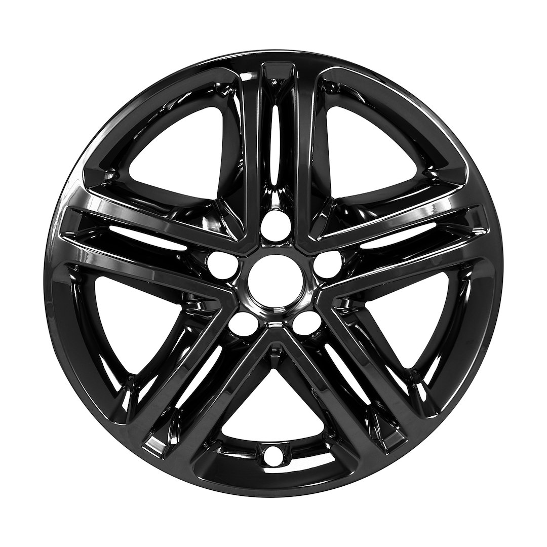 Coast to Coast Wheel Skin, Impostor ®, 17 Inch, 5 Split Spokes, Snap-On, Painted, Gloss Black, ABS Plastic, Set of 4 – IMP460BLK