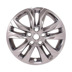 Coast to Coast Wheel Skin, Impostor ®, 17 Inch, 5 Split Spokes, Snap-On, Plated, Chrome, ABS Plastic, Set of 4 – IMP460X