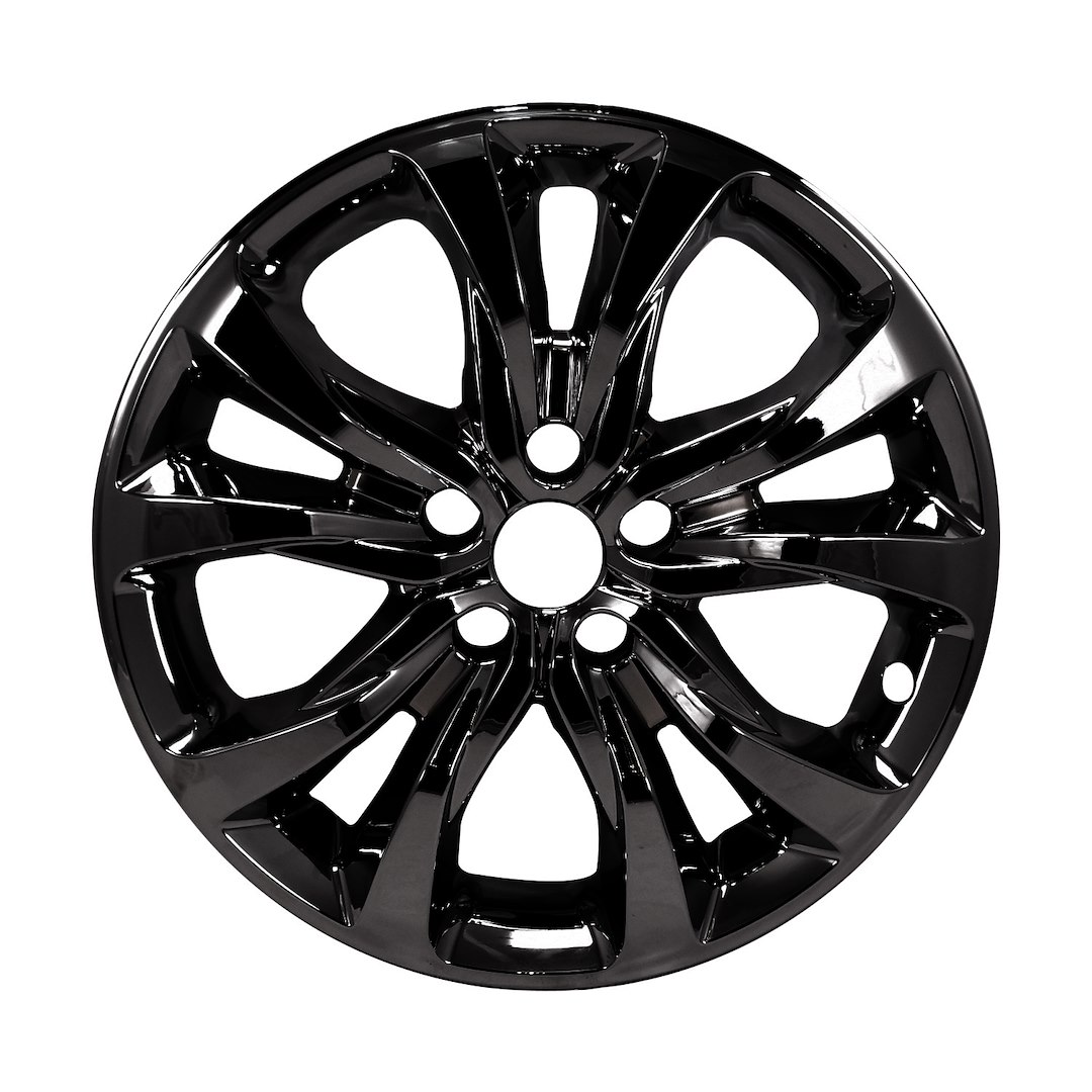 Coast to Coast Wheel Skin, Impostor ®, 18 Inch, 5 Double Spokes, Snap-On, Painted, Gloss Black, ABS Plastic, Set of 4 – IMP467BLK