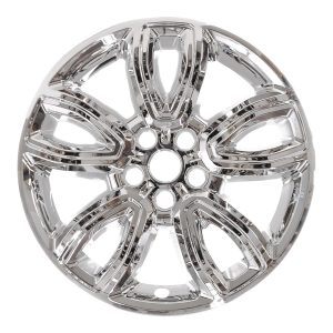 Coast to Coast Wheel Skin, Impostor ®, 18 Inch, 5 U Spokes, Snap-On, Plated, Chrome, ABS Plastic, Set of 4 – IMP468X