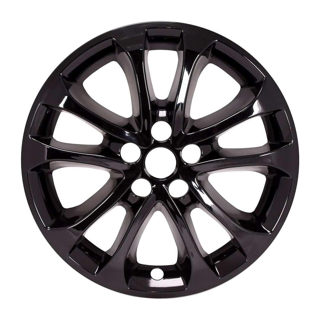 Coast to Coast Wheel Skin, Impostor ®, 17 Inch, 5 Double Spokes, Snap-On, Painted, Gloss Black, ABS Plastic, Set of 4 – IMP471BLK