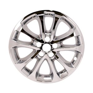 Coast to Coast Wheel Skin, Impostor ®, 17 Inch, 5 Double Spokes, Snap-On, Plated, Chrome, ABS Plastic, Set of 4 – IMP471X