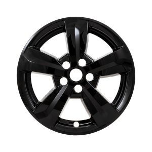 Coast to Coast Wheel Skin, Impostor ®, 17 Inch, 5 Spokes, Snap-On, Painted, Gloss Black, ABS Plastic, Set of 4 – IMP475BLK