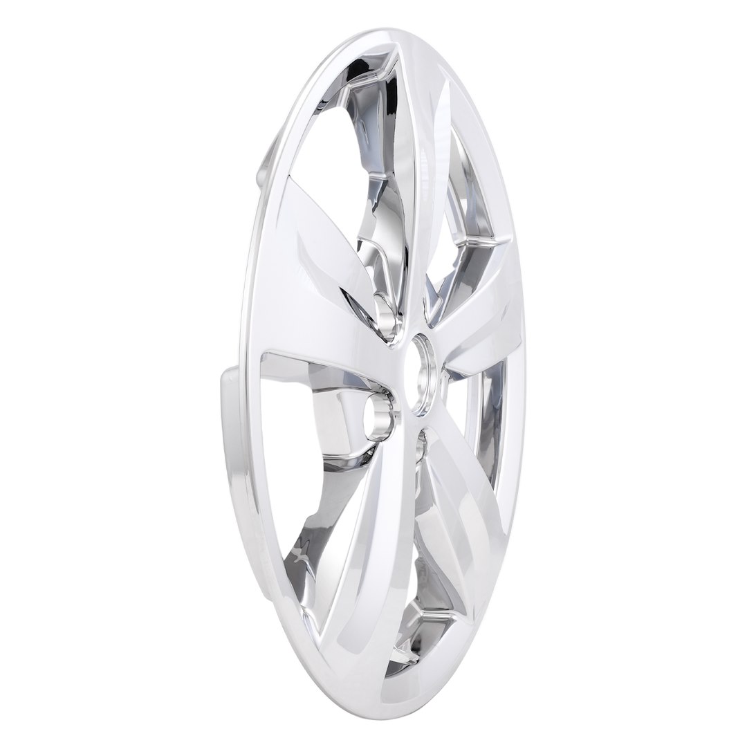Coast to Coast Wheel Skin, Impostor ®, 17 Inch, 5 Spokes, Snap-On, Plated, Chrome, ABS Plastic, Set of 4, Fits Over and Into OEM Wheel – IMP475X