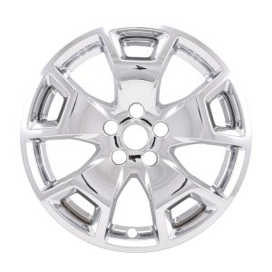 Coast to Coast Wheel Skin, Impostor ®, 17 Inch, 5 Y Spokes, Snap-On, Chrome Plated, Silver, ABS Plastic, Set of 4 – IMP476X