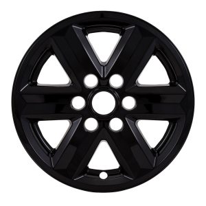 Coast to Coast Wheel Skin, Impostor ®, 17 Inch, 6 Spokes, Snap-On, Painted, Gloss Black, ABS Plastic, Set of 4 – IMP477BLK