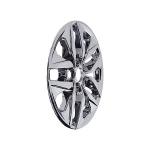 Coast to Coast Wheel Skin, Impostor ®, 17 Inch, 10 Spokes, Snap-On, Plated, Chrome, ABS Plastic, Set of 4, Fits Over and Into OEM Wheel – IMP478X
