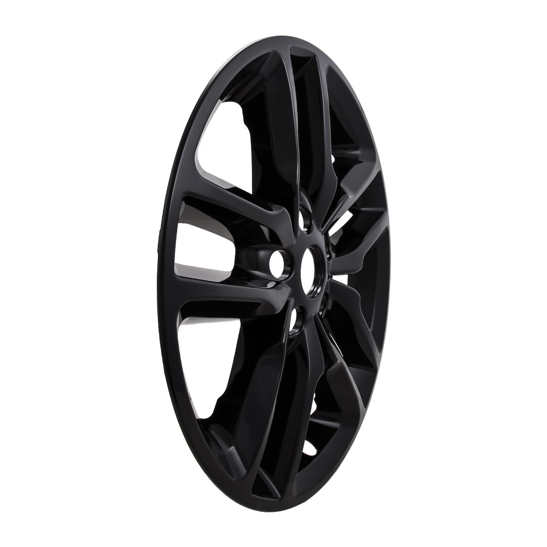 Coast to Coast Wheel Skin, Impostor ®, 20 Inch, 5 Double Spokes, Snap-On, Painted, Gloss Black, ABS Plastic, Set of 4 – IMP484BLK