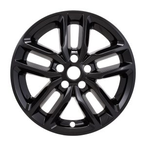 Coast to Coast Wheel Skin, Impostor ®, 20 Inch, 5 Double Spokes, Snap-On, Painted, Gloss Black, ABS Plastic, Set of 4 – IMP484BLK