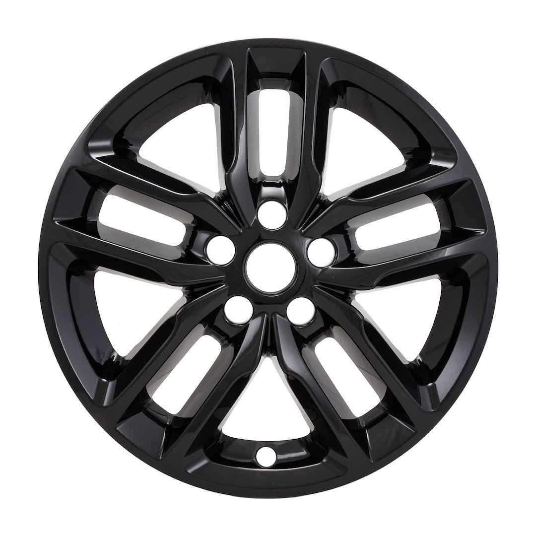 Coast to Coast Wheel Skin, Impostor ®, 20 Inch, 5 Double Spokes, Snap-On, Painted, Gloss Black, ABS Plastic, Set of 4 – IMP484BLK