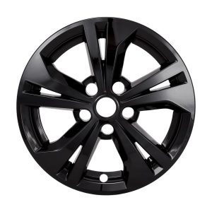 Coast to Coast Wheel Skin, Impostor ®, 16 Inch, 5 Directional Spokes, Snap-On, Painted, Gloss Black, ABS Plastic – IWCIMP487BLK
