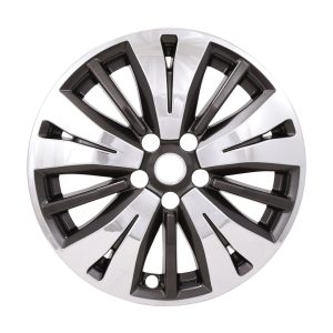 Coast to Coast Wheel Skin, Impostor ®, 18 Inch, 15 Spokes, Snap-On, Plated, Chrome/ Charcoal, ABS Plastic – IWCIMP488CC