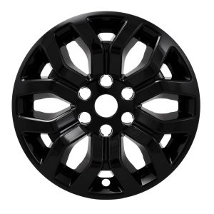 Coast to Coast Wheel Skin, Impostor ®, 18 Inch, 6 Y Spokes, Snap-On, Painted, Gloss Black, ABS Plastic, Set of 4 – IMP491BLK
