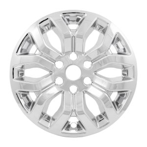 Coast to Coast Wheel Skin, Impostor ®, 18 Inch, 6 Y Spokes, Snap-On, Plated, Chrome, ABS Plastic, Set of 4, Fits Over and Into OEM Wheel – IMP491X