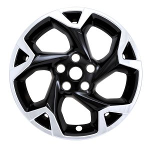 Coast to Coast Wheel Skin, Impostor ®, 17 Inch, 5 Y Spokes, Snap-On, Chrome Plated/ Painted, Gloss Black, ABS Plastic – IMP509XBLK