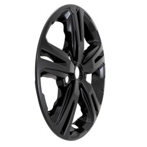 Coast to Coast Wheel Skin, Impostor ®, 17 Inch, 5 Double Spokes, Snap-On, Painted, Gloss Black, ABS Plastic, Set of 4 – IMP514BLK