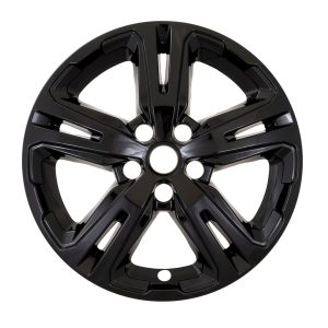 Coast to Coast Wheel Skin, Impostor ®, 17 Inch, 5 Double Spokes, Snap-On, Painted, Gloss Black, ABS Plastic, Set of 4 – IMP514BLK