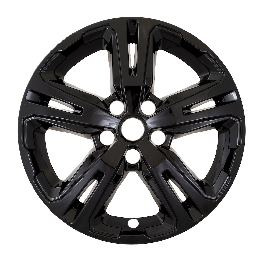 Coast to Coast Wheel Skin, Impostor ®, 17 Inch, 5 Double Spokes, Snap-On, Painted, Gloss Black, ABS Plastic, Set of 4 – IMP514BLK