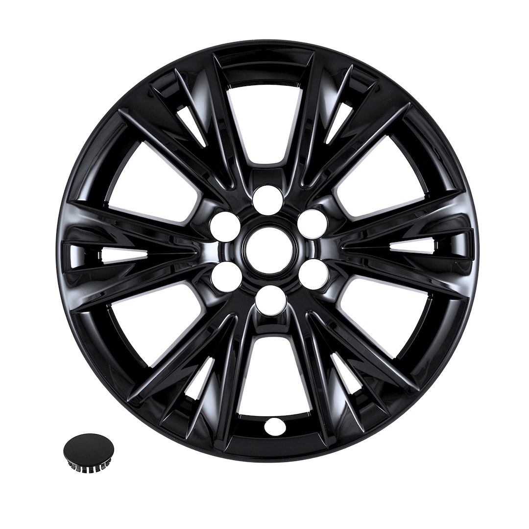 Coast to Coast Wheel Skin, Impostor ®, 18 Inch, 6V Spokes, Snap-On, Painted, Gloss Black, ABS Plastic, Not Compatible with Steel Wheels – IMP518BLK