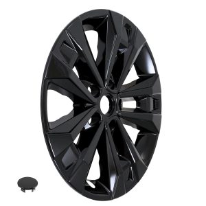 Coast to Coast Wheel Skin, Impostor ®, 17 Inch, 5 V Spokes, Snap-On, Painted, Gloss Black, ABS Plastic, Fits Over and Into OEM Wheel – IMP522BLK