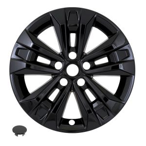 Coast to Coast Wheel Skin, Impostor ®, 17 Inch, 5 V Spokes, Snap-On, Painted, Gloss Black, ABS Plastic, Fits Over and Into OEM Wheel – IMP522BLK