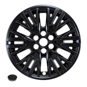 Coast to Coast Wheel Skin, Impostor ®, 18 Inch, 6 Y Spokes, Snap-On, Painted, Gloss Black, ABS Plastic, Fits Over and Into OEM Wheel – IMP523BLK