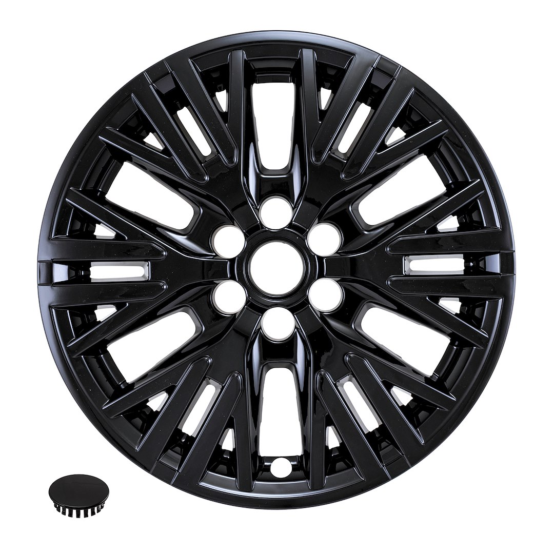 Coast to Coast Wheel Skin, Impostor ®, 18 Inch, 6 Y Spokes, Snap-On, Painted, Gloss Black, ABS Plastic, Fits Over and Into OEM Wheel – IMP523BLK