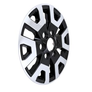 Coast to Coast Wheel Skin, Impostor ®, 17 Inch, 6 Y Spokes, Snap-On, Chrome Plated/ Painted, Silver/ Charcoal Black, ABS Plastic – IMP524XCB