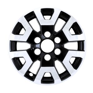 Coast to Coast Wheel Skin, Impostor ®, 17 Inch, 6 Y Spokes, Snap-On, Chrome Plated/ Painted, Silver/ Charcoal Black, ABS Plastic – IMP524XCB