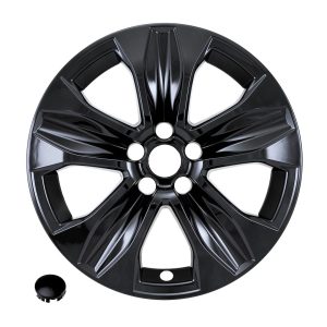 Coast to Coast Wheel Skin, Impostor ®, 18 Inch, 5 V Spokes, Snap-On, Painted, Gloss Black, ABS Plastic, Fits Over and Into OEM Wheel – IMP525BLK