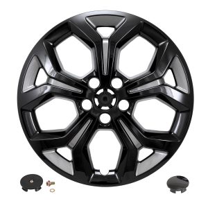 Coast to Coast Wheel Skin, Impostor ®, 17 Inch, 5 Y Spokes, Snap-On, Painted, Charcoal/ Gloss Black, ABS Plastic – IMP528CB