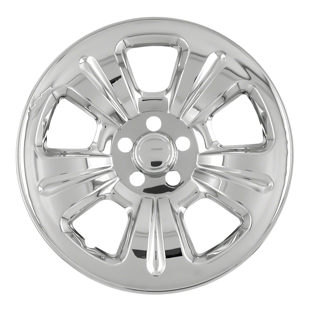 Coast to Coast Wheel Skin, Impostor ®, 16 Inch, 5 Dimpled Spokes, Snap-On, Plated, Chrome, ABS Plastic, Set of 4 – IWCIMP52X