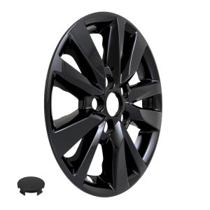 Coast to Coast Wheel Skin, Impostor ®, 16 Inch, 5 V Spokes, Snap-On, Painted, Gloss Black, ABS Plastic, Fits Over and Into OEM Wheel – IMP530BLK