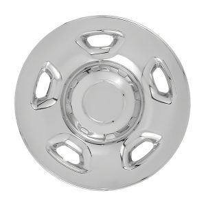 Coast to Coast Wheel Skin, Impostor ®, 17 Inch, 5 Flat Spokes, Snap-On, Plated, Chrome, ABS Plastic, Set of 4 – IWCIMP59XN