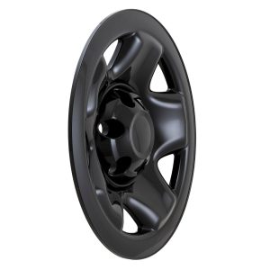 Coast to Coast Wheel Skin, Impostor ®, 16 Inch, 5 Spokes, Snap-On, Painted, Gloss Black, ABS Plastic, Set of 4 – IMP68BLKN