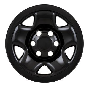 Coast to Coast Wheel Skin, Impostor ®, 16 Inch, 5 Spokes, Snap-On, Painted, Gloss Black, ABS Plastic, Set of 4 – IMP68BLKN