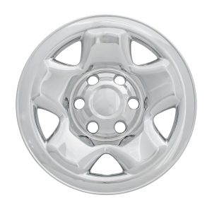 Coast to Coast Wheel Skin, Impostor ®, 16 Inch, 5 Spokes, Snap-On, Plated, Chrome, ABS Plastic, Set of 4 – IWCIMP68X