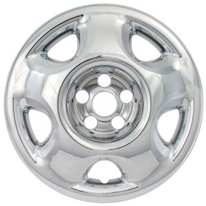 Coast to Coast Wheel Skin, Impostor ®, 17 Inch, 5 Spokes, Snap-On, Plated, Chrome, ABS Plastic, Set of 4 – IWCIMP75X