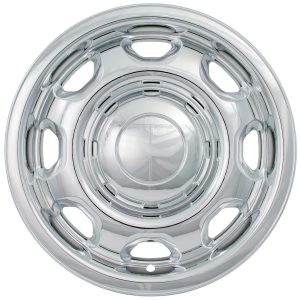 Coast to Coast Wheel Skin, Impostor ®, 17 Inch, 8 Spokes, Snap-On, Plated, Chrome, ABS Plastic, Set of 4 – IWCIMP80X