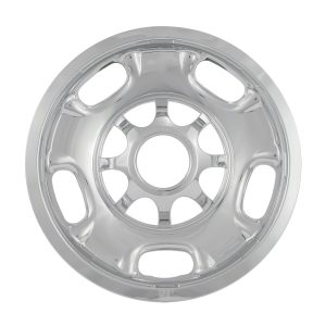 Coast to Coast Wheel Skin, Impostor ®, 17 Inch, 5 Spokes, Snap-On, Plated, Chrome, ABS Plastic, Set of 4, Compatible with Steel Wheels – IWCIMP84X