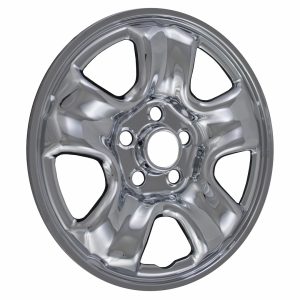 Coast to Coast Wheel Skin, Impostor ®, 16 Inch, 5 Spokes, Snap-On, Plated, Chrome, ABS Plastic, Set of 4 – IWCIMP86X