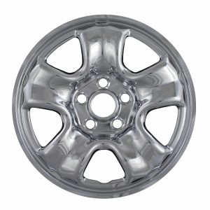 Coast to Coast Wheel Skin, Impostor ®, 16 Inch, 5 Spokes, Snap-On, Plated, Chrome, ABS Plastic, Set of 4 – IWCIMP86X