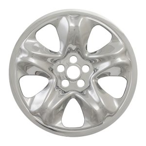 Coast to Coast Wheel Skin, Impostor ®, 17 Inch, 5 Spokes, Snap-On, Plated, Chrome, ABS Plastic, Set of 4 – IWCIMP95X