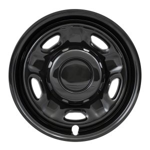 Coast to Coast Wheel Skin, Impostor ®, 17 Inch, 5 Hole, Snap-On, Painted, Gloss Black, ABS Plastic, Set of 4 – IWCIMP96BLK