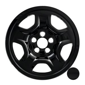 Coast to Coast Wheel Skin, Impostor ®, 16 Inch, 5 Spokes, Snap-On, Painted, Gloss Black, ABS Plastic, Set of 4 – IWCIMP97BLK